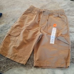 NWT Jumping Beans Sz 8 Functional Cargo Drawstring Shorts in Tan